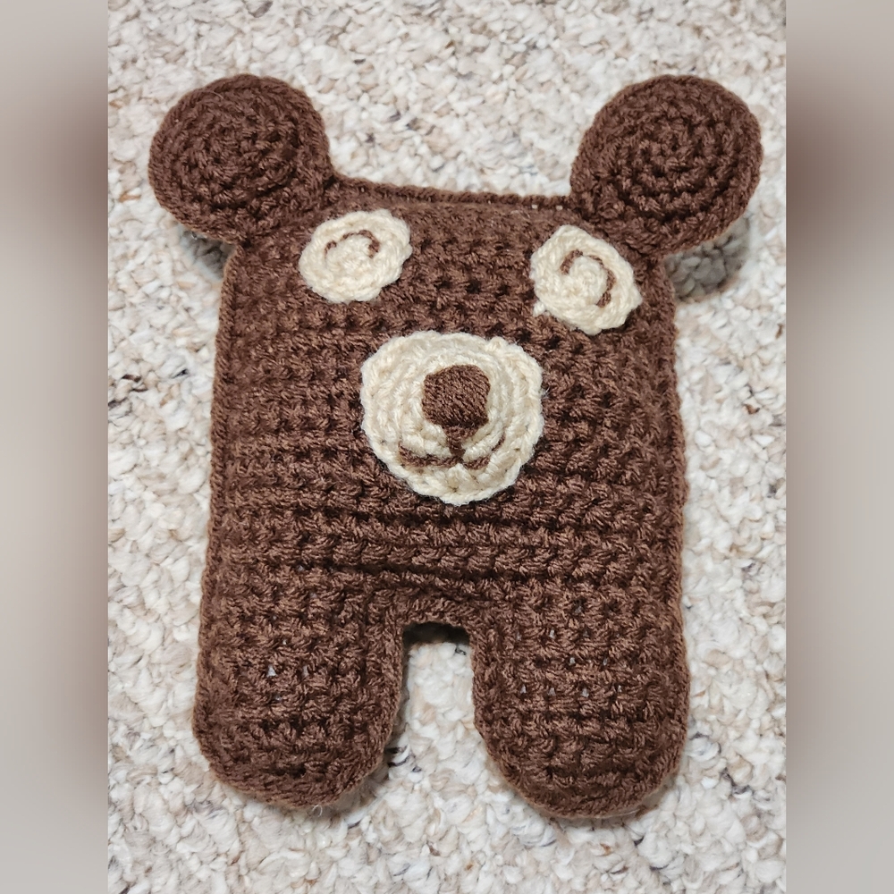 Crochet Brown Bear Cuddle Buddy